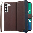 Flip case for Samsung Galaxy S22+ Plus 5G, KHAZNEH RFID, blue