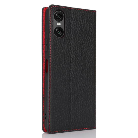Leather case for Sony Xperia 10 VI, ERBORD Grain Leather, black