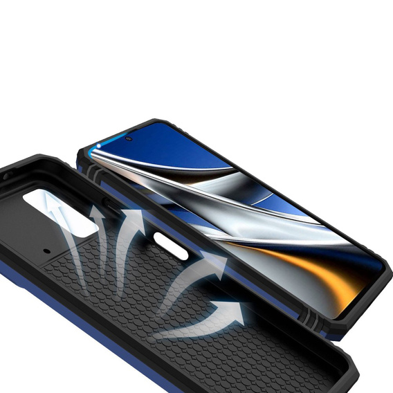 Case for Xiaomi Poco X4 Pro 5G, CamShield Slide, blue