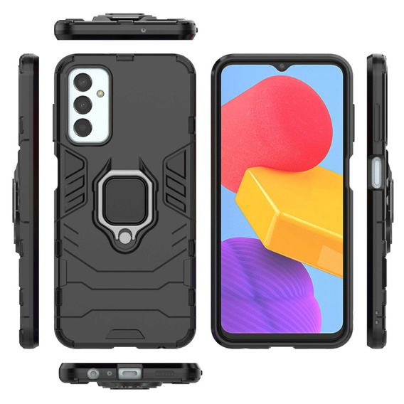 Case for Samsung Galaxy M13 4G, Kickstand Ring, black