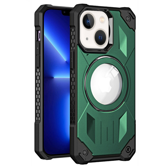 Case for iPhone 14, Heavy Duty, for MagSafe, green