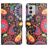 Flip case for Motorola Moto G53 5G / G23 / G13, Wallet, colorful jellyfish, black