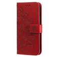 Flip case for Xiaomi Redmi Note 13 5G, Mandala, red