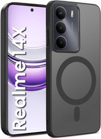 Case for Realme 14X / Realme C75, for MagSafe, ERBORD Matt Case, black