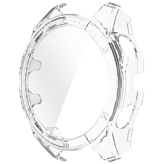 2in1 Case + Tempered Glass for Garmin Fenix 8 43mm, transparent