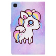 Case for Samsung Galaxy Tab A7 Lite, with flap, colorful horse