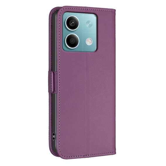 Flip case for Xiaomi Redmi Note 13 5G, BINFEN Wallet, dark purple