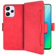 Flip case for Xiaomi Redmi 12, Card Slot, red