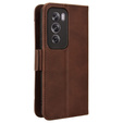 Flip case for Oppo Reno 12, Card Slot, brown