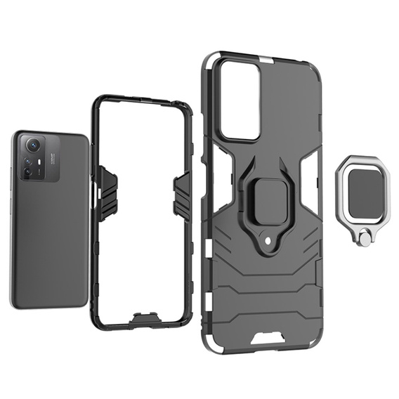 Case for Xiaomi Redmi Note 12S 4G, Kickstand Ring, black