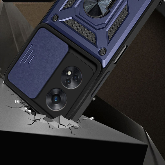 Case for Oppo Reno8 T, CamShield Slide, blue