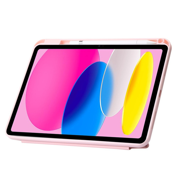 Case for iPad 10.9" 2022 (10 gen.), Origami, pink rose gold