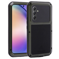 Love Mei Case for Samsung Galaxy A54 5G, armored with glass, green