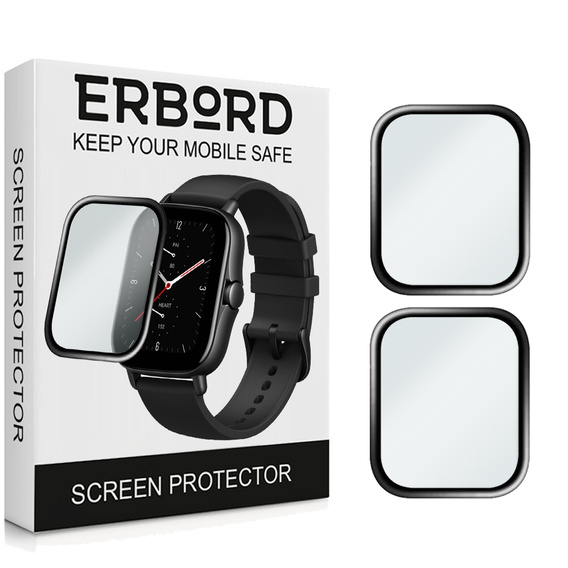 2x ERBORD Hybrid Glass for Amazfit GTS 2