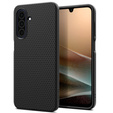 Spigen case for Samsung Galaxy A26 5G, Liquid Air, black + 9H Tempered Glass
