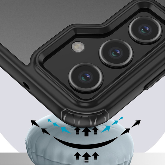 Case for Samsung Galaxy S23 FE, Fusion Hybrid, transparent / black