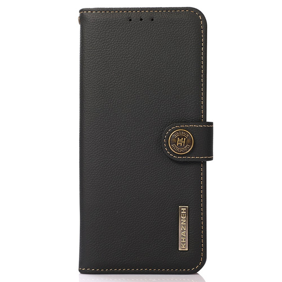 KHAZNEH RFID case for Xiaomi Redmi Note 13 Pro 5G, Litchi Texture, black