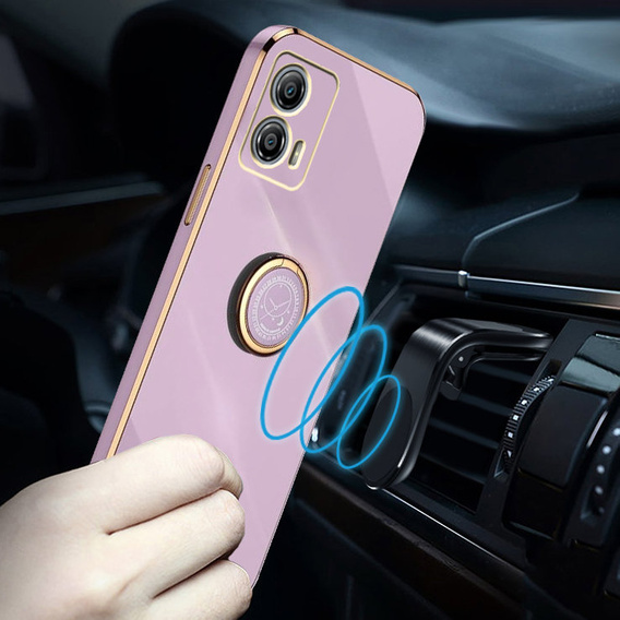 Case for Motorola Moto G53 5G, Electro Ring, purple