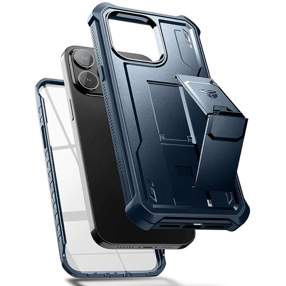 Armored case for iPhone 14 Pro Max, Dexnor Full Body, dark blue