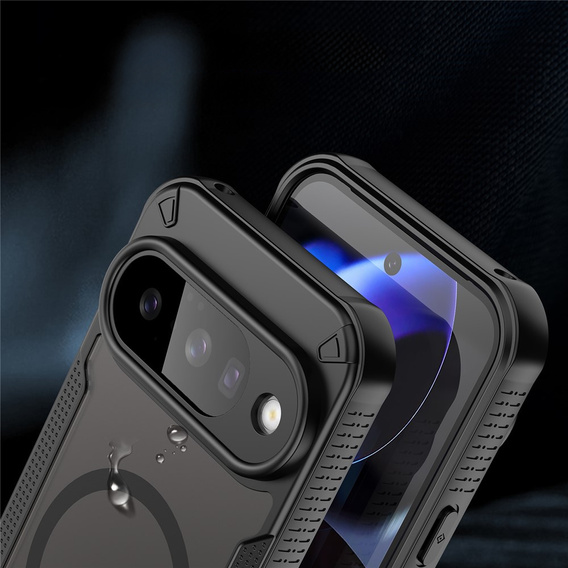 Armoured case for Google Pixel 10 Pro XL, for MagSafe, matt, black