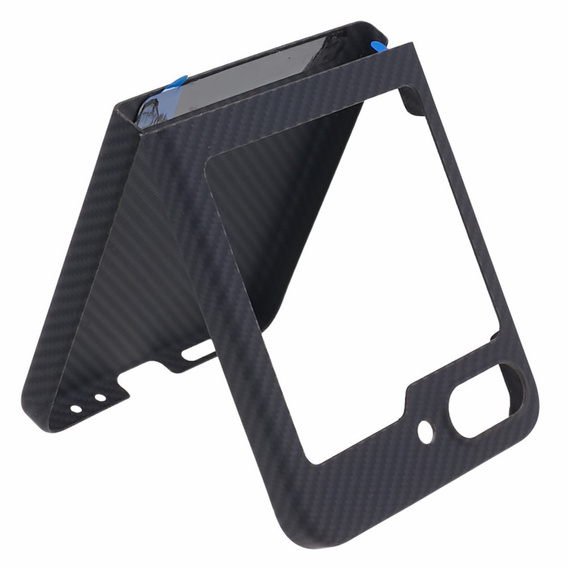 Case for Samsung Galaxy Z Flip7 FE / Z Flip6, Aramid Fiber Cover, black