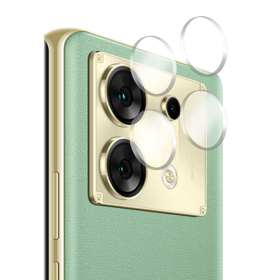 2x ERBORD tempered glass for camera to Infinix Zero 30 5G, transparent