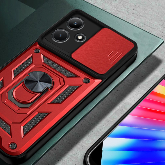 Case for Infinix Hot 30i, CamShield Slide, red