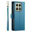 Flip case for Xiaomi 14T, Wallet Zipper Pocket, blue