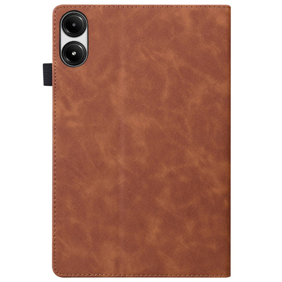 Case for Xiaomi Redmi Pad Pro / Xiaomi Poco Pad, Classic, with space for stylus, brown