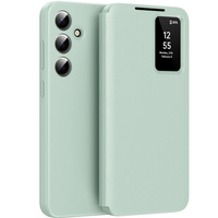 Flip case for Samsung Galaxy S25, Smart View Wallet, green