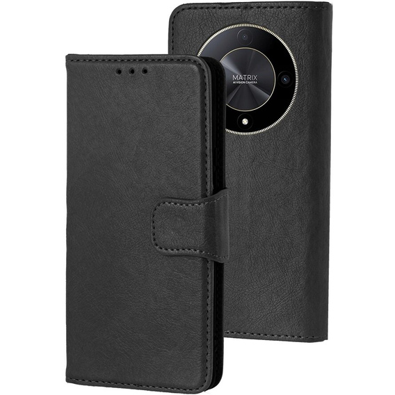 Flip case for Honor Magic 6 Lite 5G, Split Leather, black