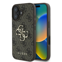 GUESS 4G Big Metal Logo case for iPhone 16
