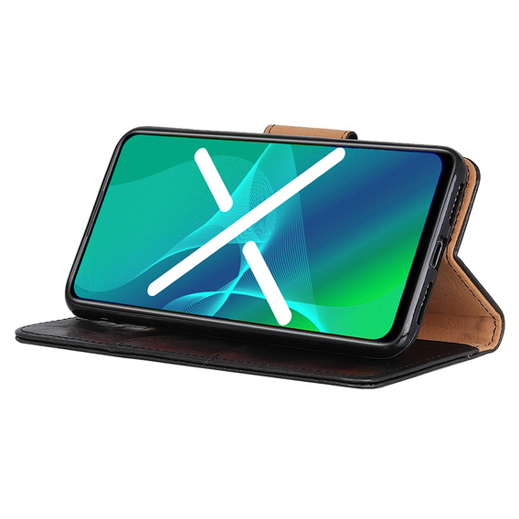 Flip case for Sony Xperia 10 III, Split Leather Wallet, black