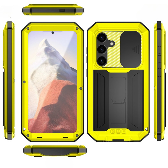 Armored case for Samsung Galaxy S25, R-JUST, yellow
