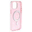 Case for iPhone 14, Dropproof MagSafe Glitter, pink