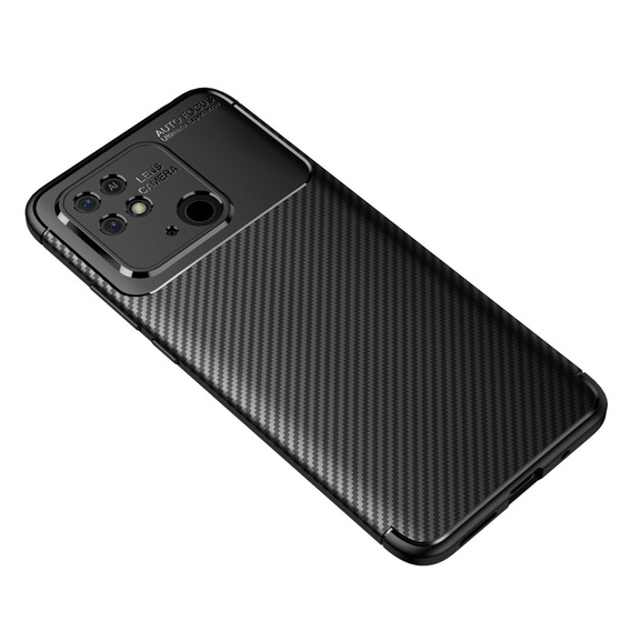 Case for Xiaomi Redmi 10C, Carbon Gel, black
