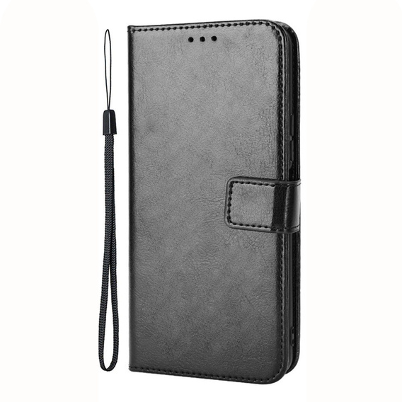 Flip case for Xiaomi Redmi Note 12 Pro+ 5G, Crazy Horse Wallet, black