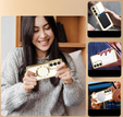 Case for Samsung Galaxy S25 Ultra, Electro MagSafe, gold + Lanyard