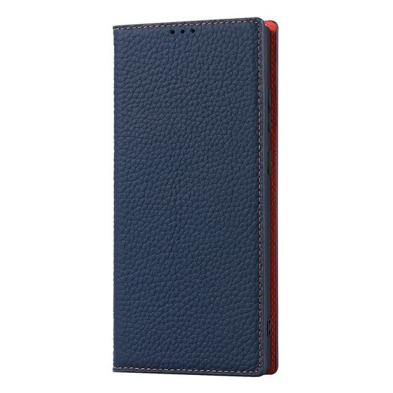 Leather case for Samsung Galaxy S23, ERBORD Grain Leather, dark blue