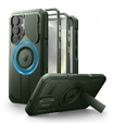 Armored case for Samsung Galaxy S25+ Plus, Dexnor CamProtect MagSafe, green (Two frames)