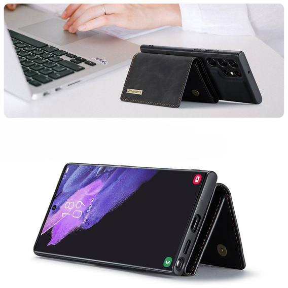 Case for Samsung Galaxy S23 Ultra, DG.MING 2in1, black