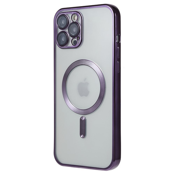 Case for iPhone 12 Pro, Electro MagSafe, purple + Screen Glass
