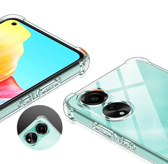 Case for Oppo A78 4G, Dropproof, transparent