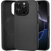 Case for iPhone 16 Pro, Aramid Fiber Cover, black