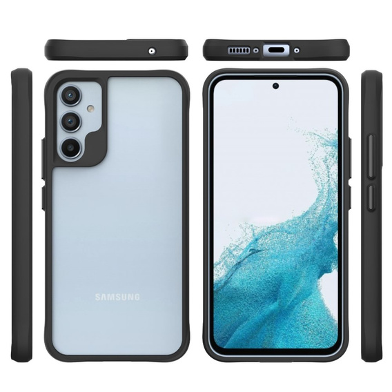 Case for Samsung Galaxy A34 5G, Fusion Hybrid, transparent / black