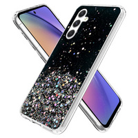 Case for Samsung Galaxy A54 5G, Glittery, black
