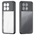 DuxDucis case for Xiaomi Poco F6 Pro, Aimo case, transparent / black