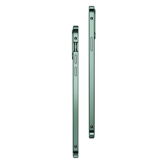 Case for iPhone 12 Mini, Magnetic Dual Glass, green