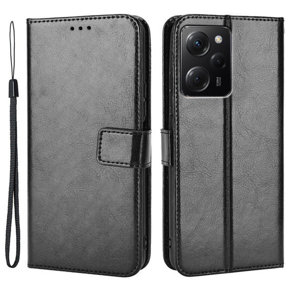 Flip case for Xiaomi Poco X5 Pro 5G, Wallet, black