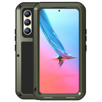 Love Mei Case for Samsung Galaxy S22, armored with glass, green